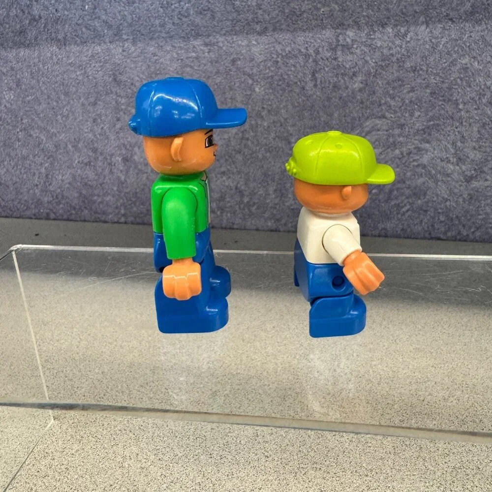 LEGO DUPLO Figures Lot of 2 Men‎ Replacement People Construction Worker